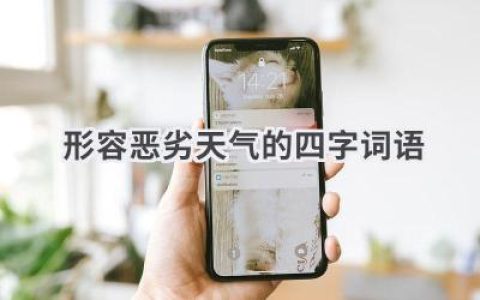形容恶劣天气的四字词语