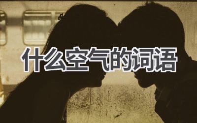 什么空气的词语