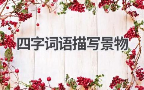 四字词语描写景物