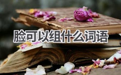 脸可以组什么词语