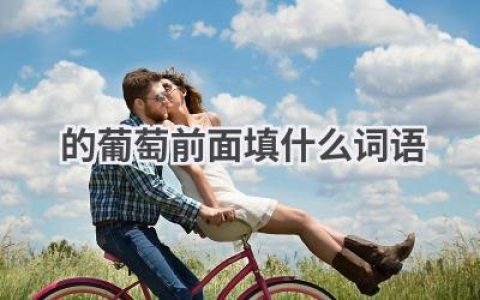 的葡萄前面填什么词语