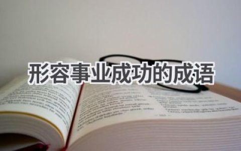 形容事业成功的成语
