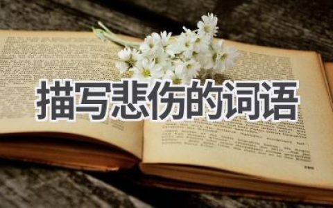 描写悲伤的词语