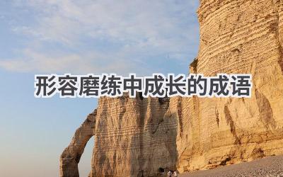 形容磨练中成长的成语