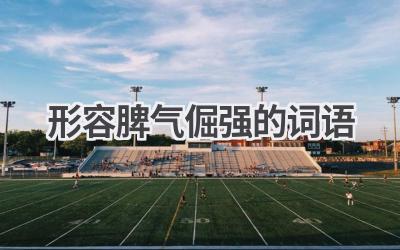 形容脾气倔强的词语