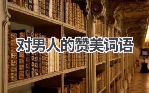 对男人的赞美词语