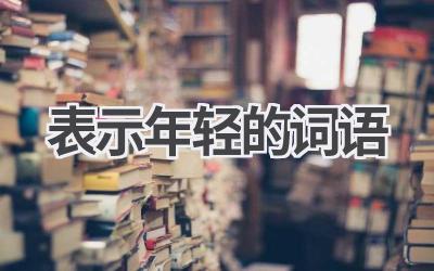 表示年轻的词语