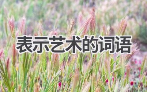 表示艺术的词语