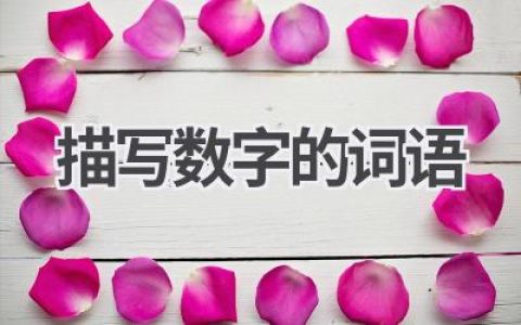 描写数字的词语