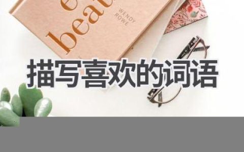 描写喜欢的词语