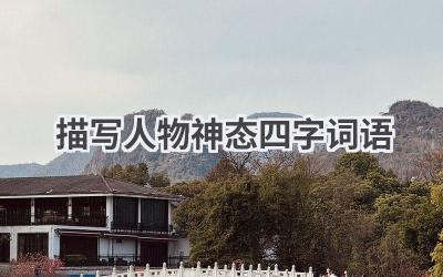 描写人物神态四字词语
