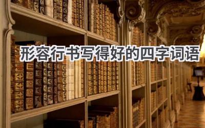 形容行书写得好的四字词语