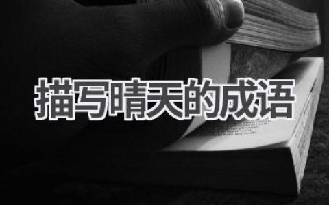 描写晴天的成语