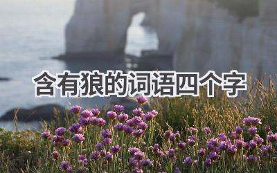 含有狼的词语四个字