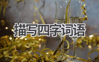描写四字词语