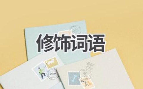 修饰词语