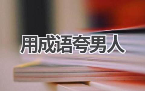 用成语夸男人
