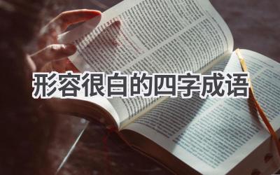 形容很白的四字成语