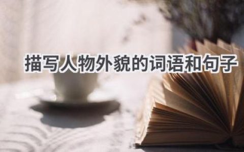 描写人物外貌的词语和句子