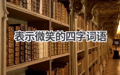 表示微笑的四字词语