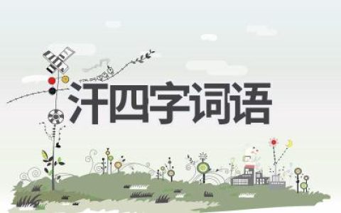 汗四字词语