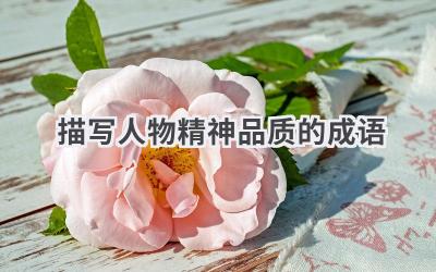 描写人物精神品质的成语