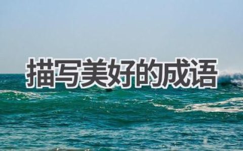 描写美好的成语
