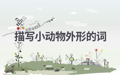 描写小动物外形的词