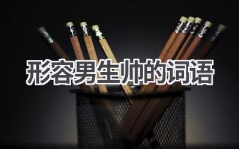 形容男生帅的词语