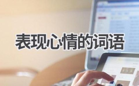 表现心情的词语