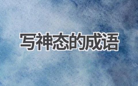 写神态的成语