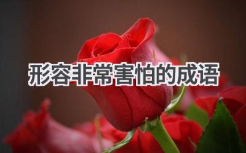 形容非常害怕的成语