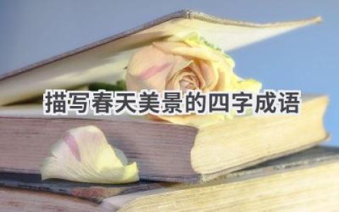 描写春天美景的四字成语