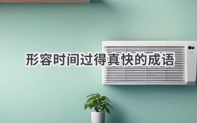 形容时间过得真快的成语