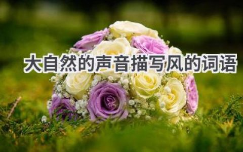 大自然的声音描写风的词语