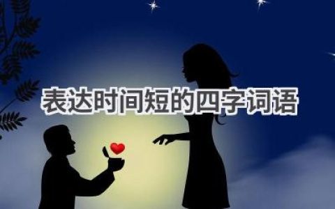 表达时间短的四字词语