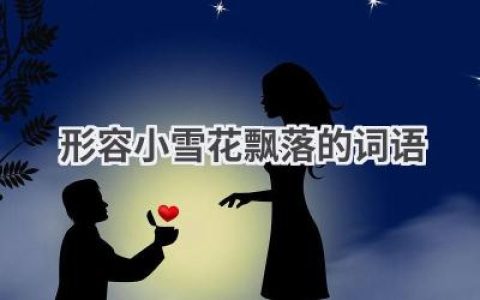 形容小雪花飘落的词语