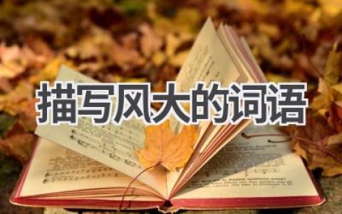 描写风大的词语