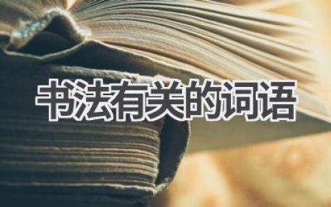 书法有关的词语