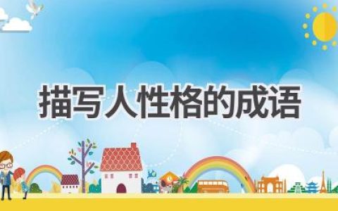 描写人性格的成语