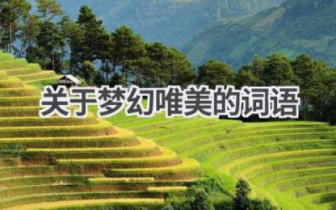 关于梦幻唯美的词语