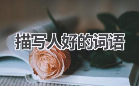 描写人好的词语