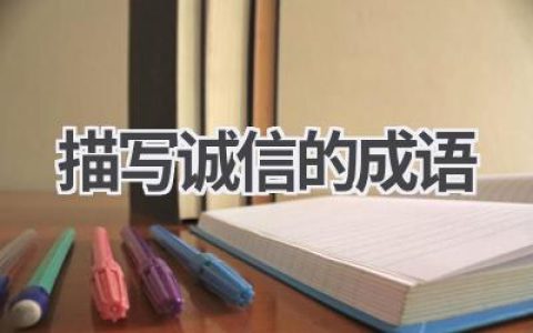 描写诚信的成语