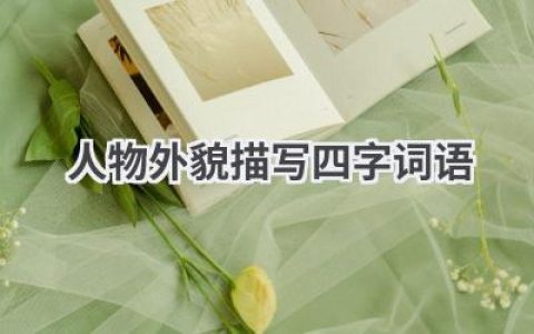 人物外貌描写四字词语