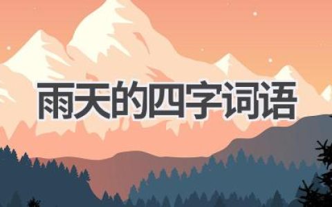 雨天的四字词语