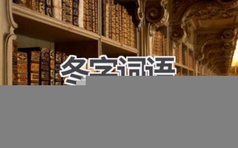 冬字词语