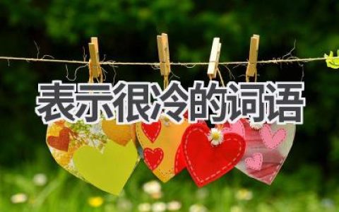 表示很冷的词语