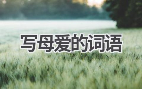 写母爱的词语