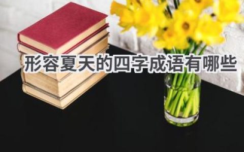 形容夏天的四字成语有哪些