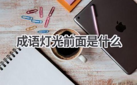 成语灯光前面是什么